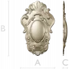 Baroque Oval Cartouche STL