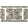 Ornamental Rosette Panel STL for CNC - Acanthus Scroll Relief