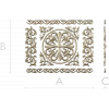 Ornamental Rosette Panel STL for CNC - Acanthus Scroll Relief