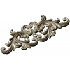 Rococo Acanthus Horizontal Ornament STL 3D Model for CNC