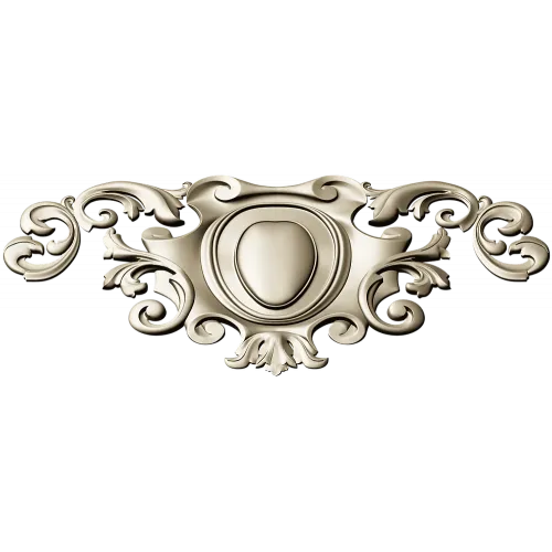 Ornate Rococo Cartouche STL for CNC Milling