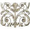 Rocaille Shell Cartouche - STL 3D model for CNC milling