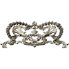 Baroque Laurel Crown Cartouche - STL 3D Model for CNC