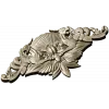 Картуш "Солнечные грифоны" - 3D модель STL для ЧПУ