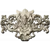 Baroque Bacchic Cartouche STL for CNC carving