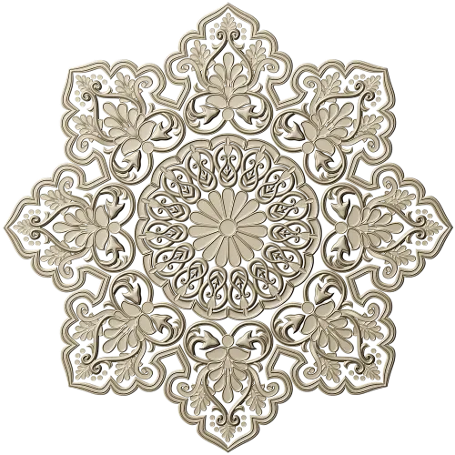 Солнечная розетка - ажурная 3D модель STL для ЧПУ