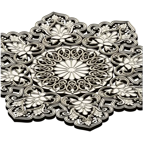 Солнечная розетка - ажурная 3D модель STL для ЧПУ