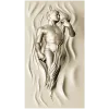 Вертикальная декоративная панель "Восходящая фигура" - 3D модель STL для ЧПУ
