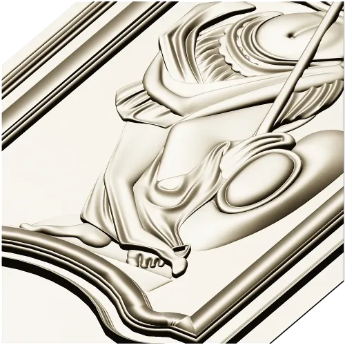 Ornate Warrior Door Panel - STL 3D model for CNC carving