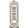 Baroque Rosette Vertical Door Panel STL for CNC