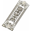 Baroque Rosette Vertical Door Panel STL for CNC