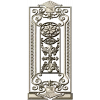Baroque Rosette Vertical Door Panel STL for CNC