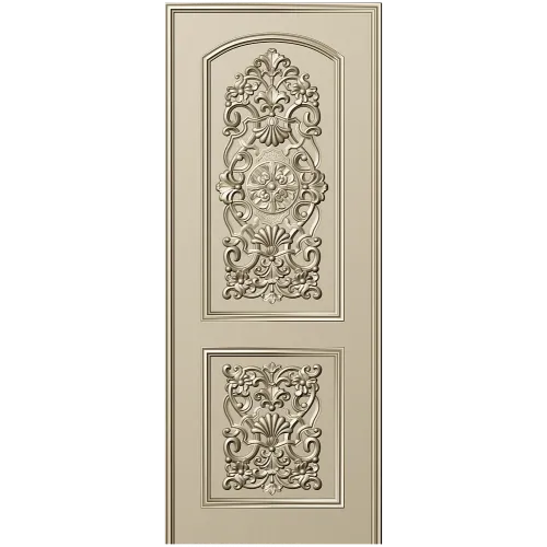 Ornate Double-Cartouche Door Panel STL for CNC