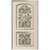 Ornate Double-Cartouche Door Panel STL for CNC