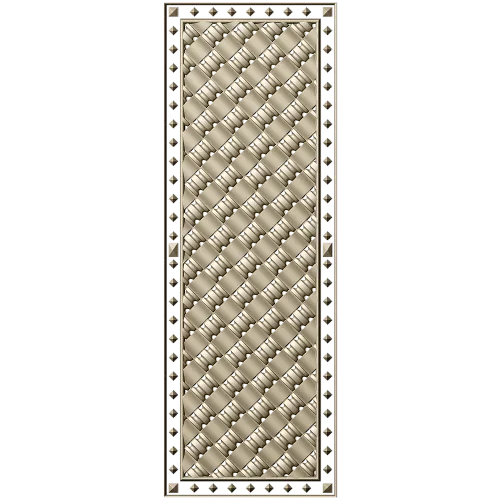 Woven Basket Door Panel STL for CNC