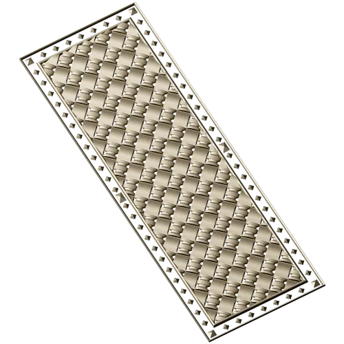Woven Basket Door Panel STL for CNC