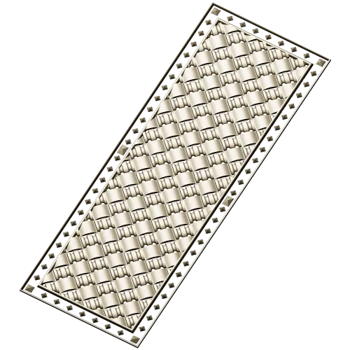 Woven Basket Door Panel STL for CNC