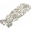 Rococo Floral Vertical Ornament - STL 3D Model for CNC