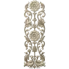 Ornate Floral Door Applique STL for CNC