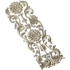 Ornate Floral Door Applique STL for CNC