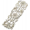 Ornate Floral Door Applique STL for CNC