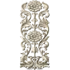 Ornate Floral Door Applique STL for CNC