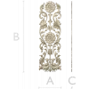 Ornate Floral Door Applique STL for CNC