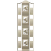 Ornate Door Panel 3D STL for CNC Milling