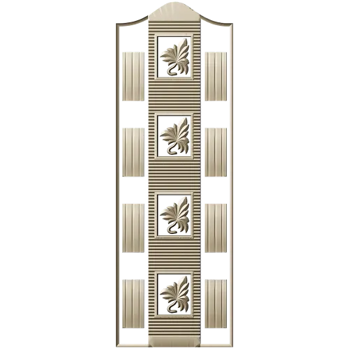 Ornate Door Panel 3D STL for CNC Milling