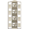 Ornate Door Panel 3D STL for CNC Milling