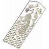 Regal Peacock Door Panel STL - 3D Model for CNC Carving