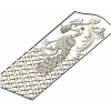 Regal Peacock Door Panel STL - 3D Model for CNC Carving
