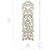 Дверная декоративная накладка "Вера и покой" - 3D модель STL для ЧПУ