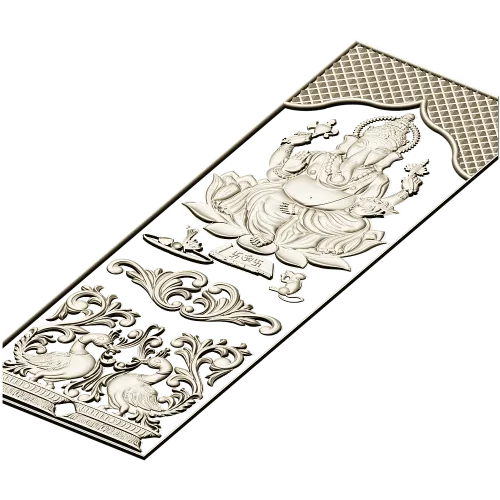 Ganesha Relief Panel STL for CNC Carving