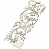 Вертикальный орнамент "Листовой завиток" - stl для ЧПУ