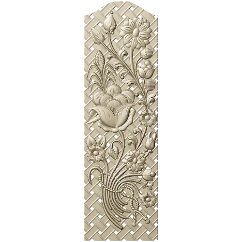 Floral Lattice CNC Panel STL
