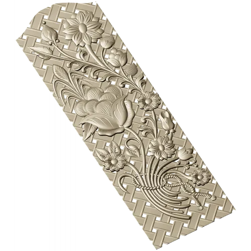 Floral Lattice CNC Panel STL