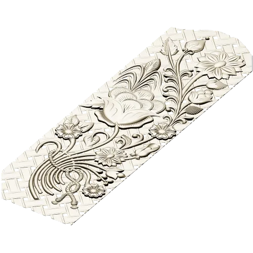 Floral Lattice CNC Panel STL