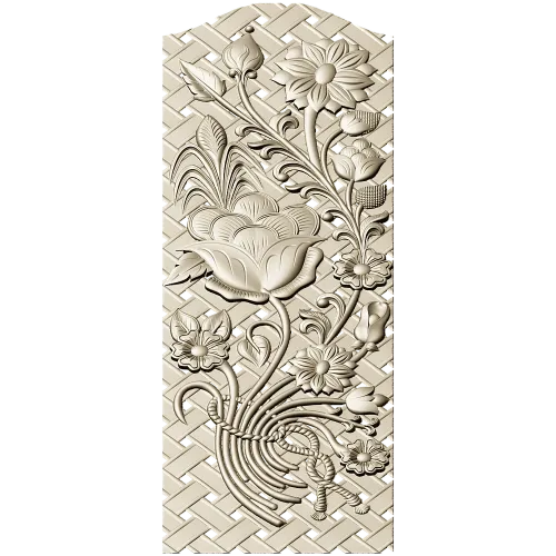 Floral Lattice CNC Panel STL