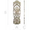 Ganesha Shrine Door Panel STL for CNC