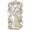 Peacock Decorative Panel STL for CNC Milling