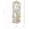 Peacock Decorative Panel STL for CNC Milling