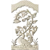 STL панель "Виноградная утка" - 3D модель для ЧПУ