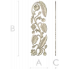 Декоративная накладка "Виноградная лиана" - 3D модель STL для ЧПУ
