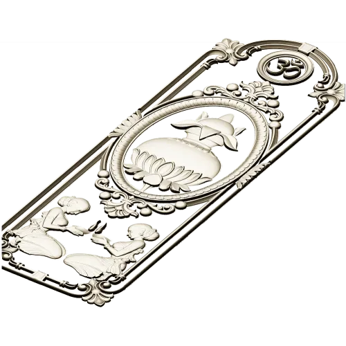 Вертикальная декоративная панель "Священный калаша" - STL модель для ЧПУ