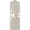 Heritage Cross Door Panel - STL 3D model for CNC
