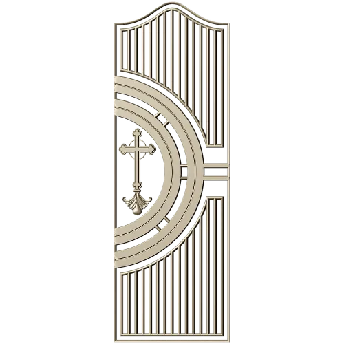 Heritage Cross Door Panel - STL 3D model for CNC
