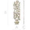 Vine Vase Vertical Relief STL for CNC