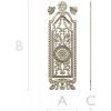 Ornate Rosette Door Panel STL for CNC