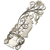 Ornamental Peafowl Vertical Panel STL for CNC